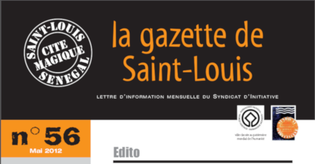 56 du mois de mai 2012, La Gazette de Saint-Louis