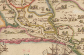 Carte de la Coste d'Afrique depuis le cap blanc jusqu'à la Rivière de Gambie, présentée à Monseigneur de Pontchartrain ministre en 1690