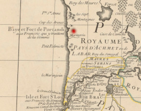 Carte de l' Afrique française ou du Sénégal - Guillaume Delisle (Gallica-BNF)