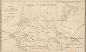 Carte des peuples du Sénégal, pour servir à l'intelligence de leur histoire dressée par D. Boilat en 1853