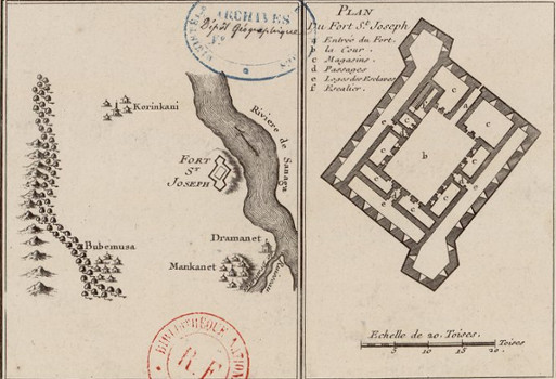 Plan du Fort de Saint-Joseph vers 1700