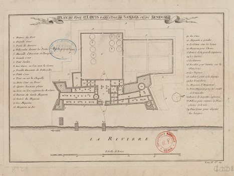 Fort Saint-Louis du Sénégal vers 1707