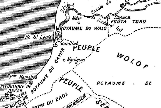 Carte ethnies Sénégal
